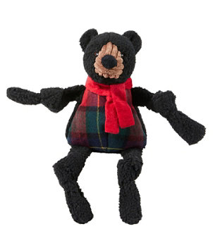 Holiday Knottie Dog Toy, Black Bear