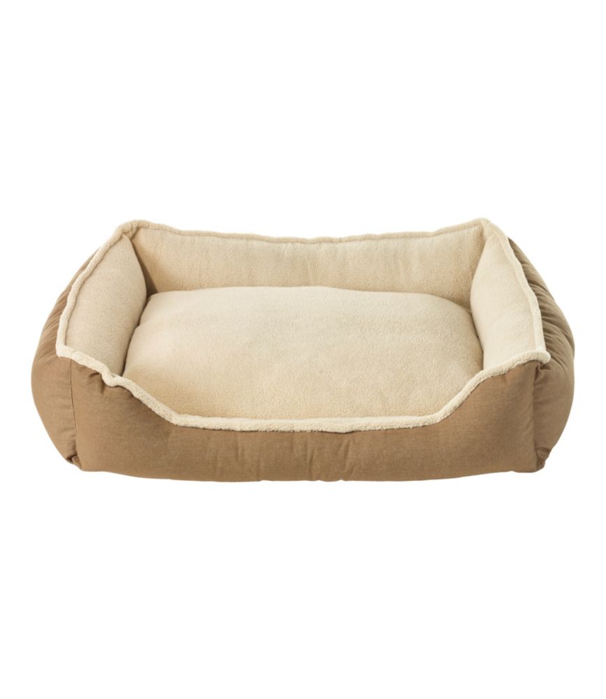 Premium Cuddler Bolster Dog Bed, Burlap, small image number 1