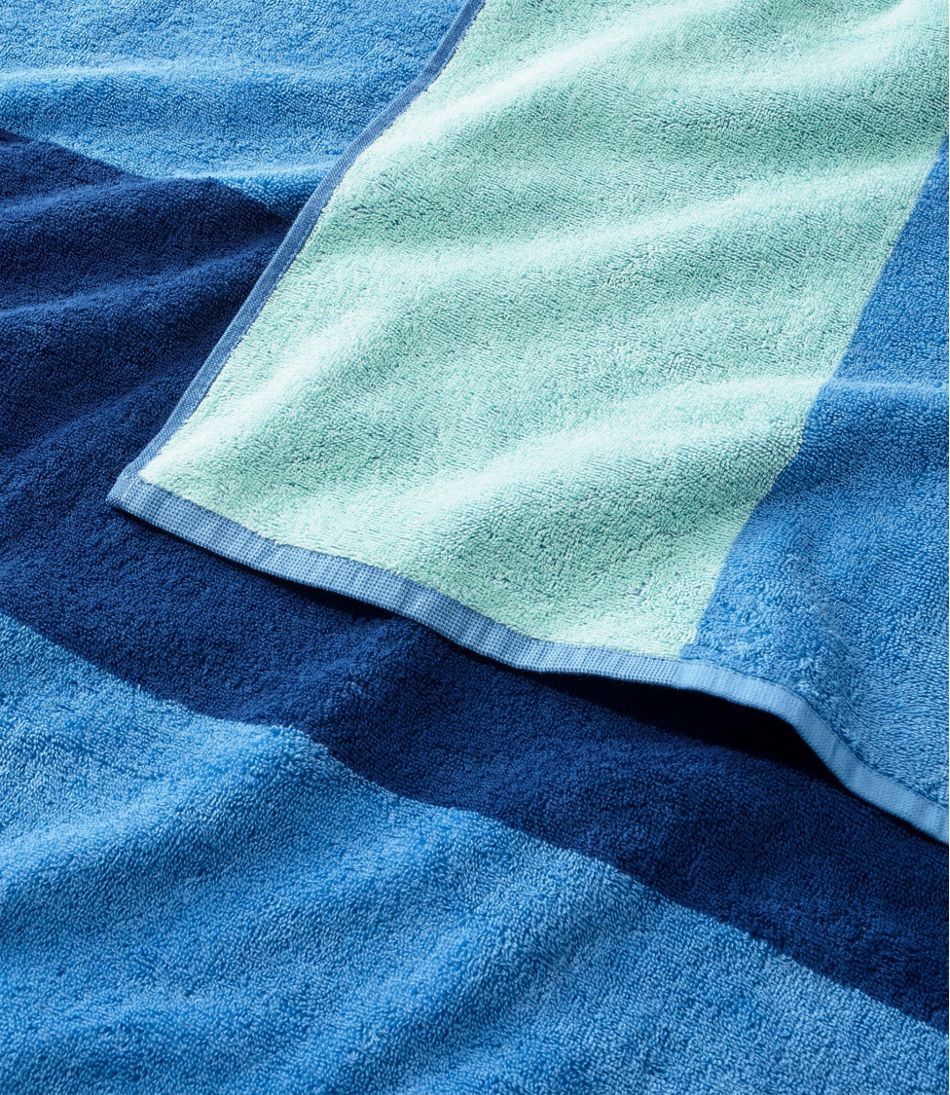 Seaside Beach Towel, Reversible Stripe
