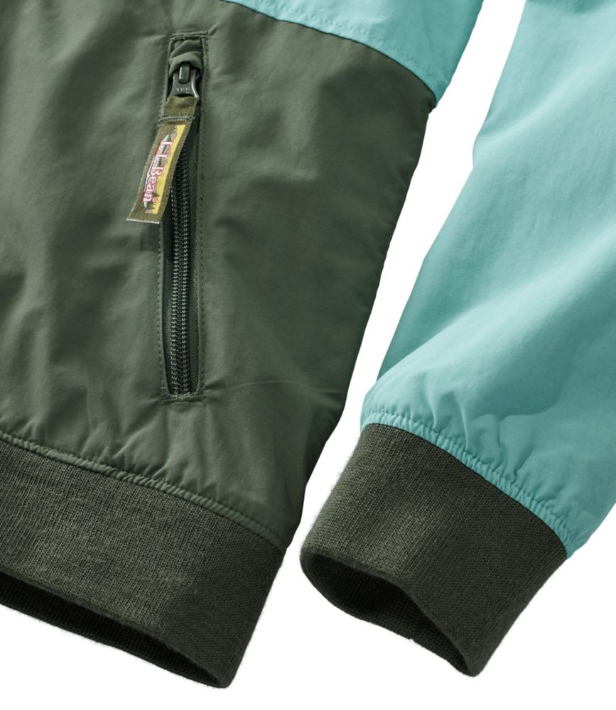 Women's 3-Season Bomber Jacket, Colorblock, Ocean Teal/Thyme, small image number 6