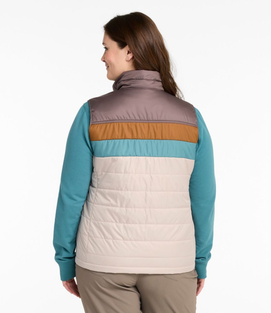 Women's Mountain Classic Puffer Vest, Colorblock, Shade Teal/Dark Steel Gray, small image number 3