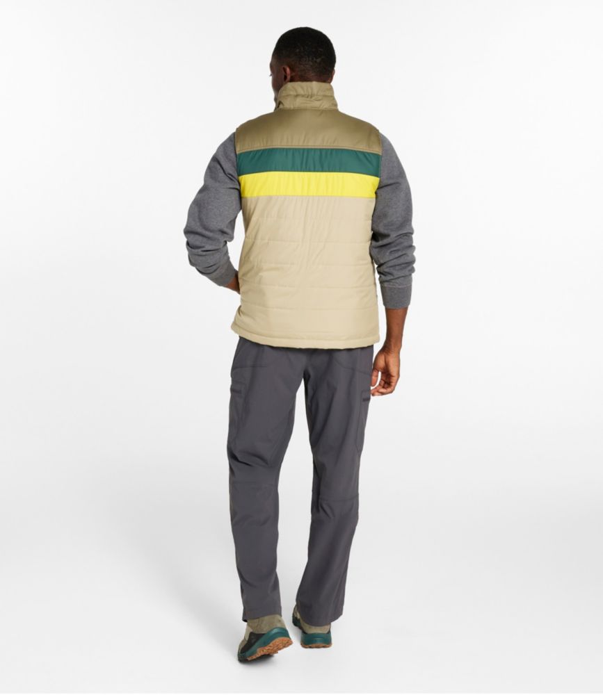 Men's Mountain Classic Puffer Vest, Colorblock, Evergreen/Iron, small image number 5