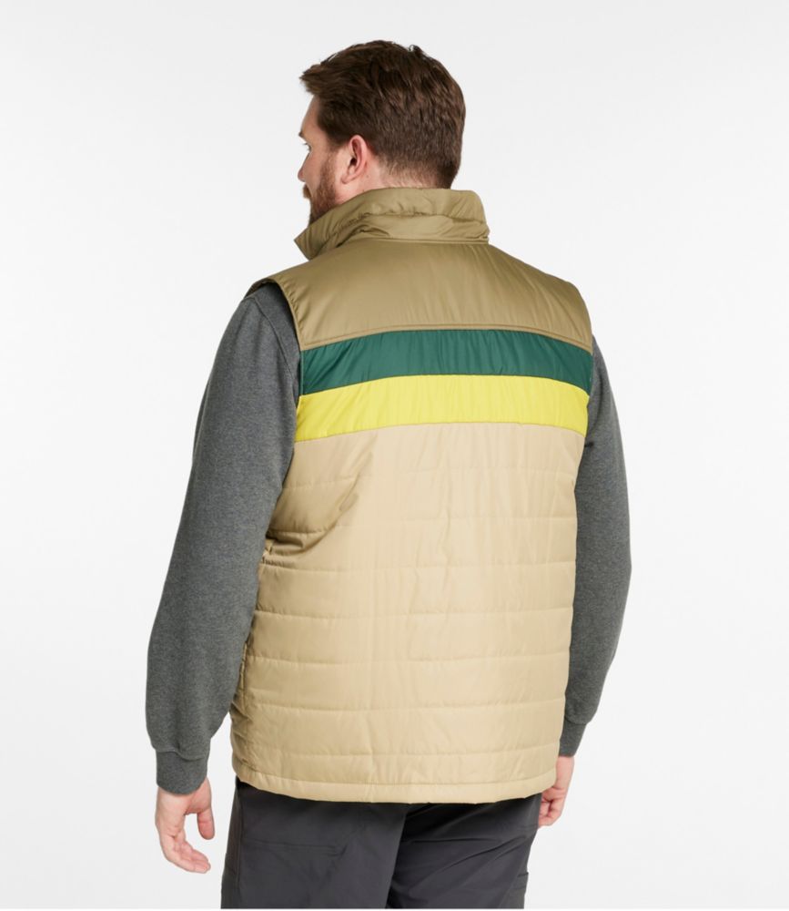 Men's Mountain Classic Puffer Vest, Colorblock, Evergreen/Iron, small image number 7