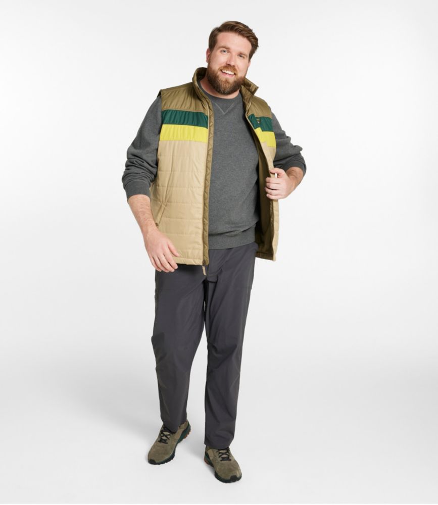 Men's Mountain Classic Puffer Vest, Colorblock, Evergreen/Iron, small image number 8