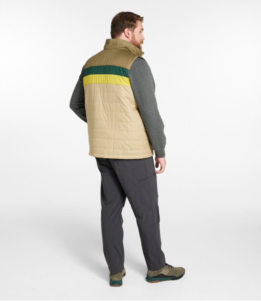 Men's Mountain Classic Puffer Vest, Colorblock, Evergreen/Iron, small image number 9