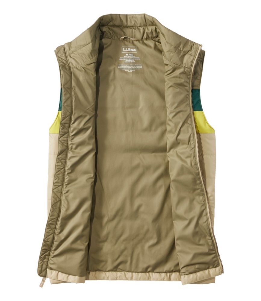 Men's Mountain Classic Puffer Vest, Colorblock, Evergreen/Iron, small image number 10