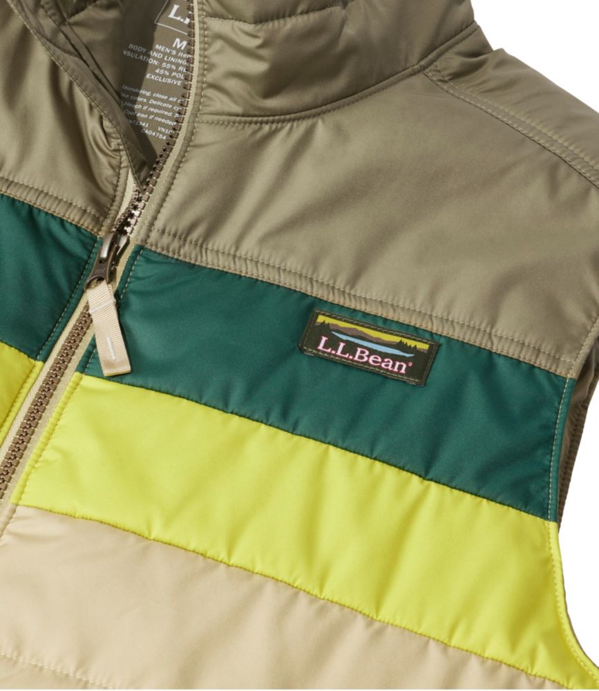 Men's Mountain Classic Puffer Vest, Colorblock, Evergreen/Iron, small image number 12