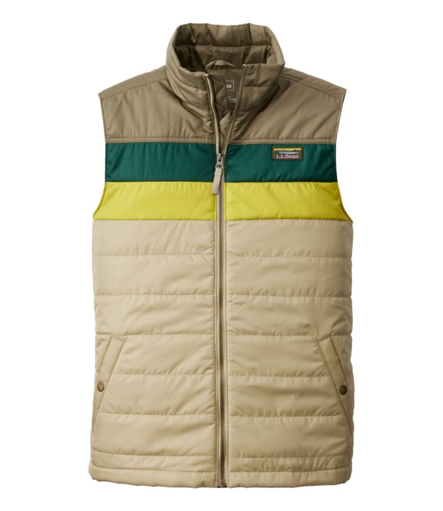 Men's Mountain Classic Puffer Vest, Colorblock, Dark Mushroom/Sandstone, small image number 1