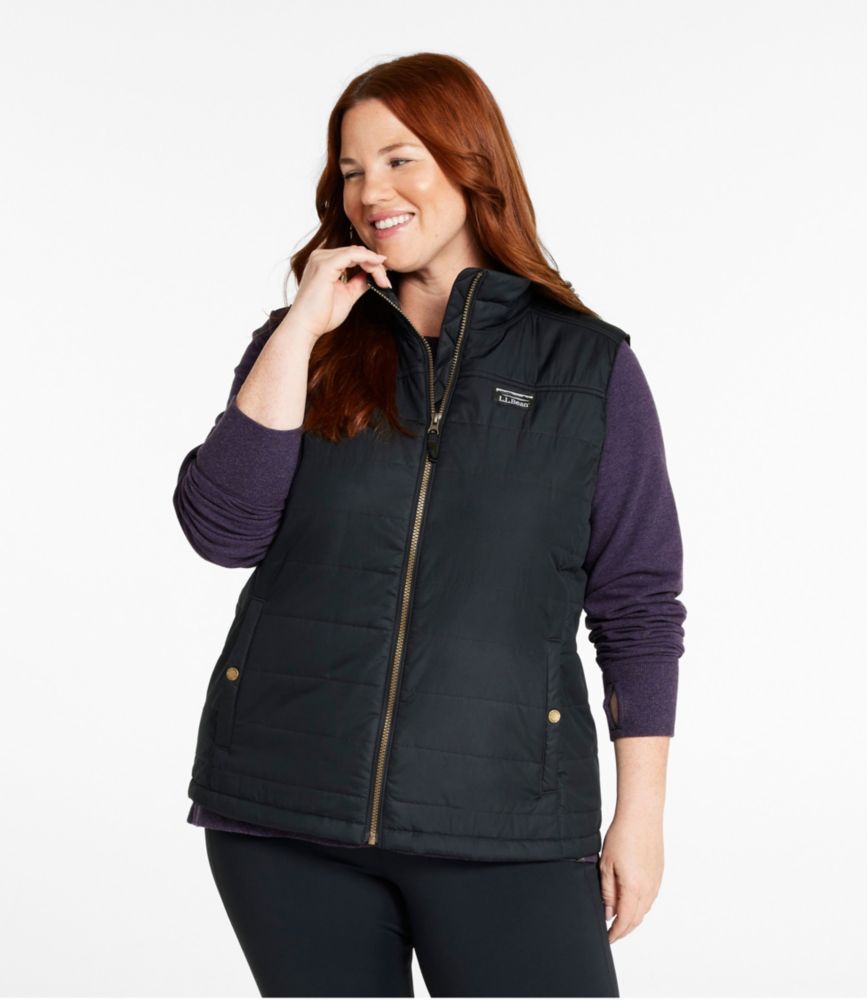 Women's Mountain Classic Puffer Vest, Black, small image number 2