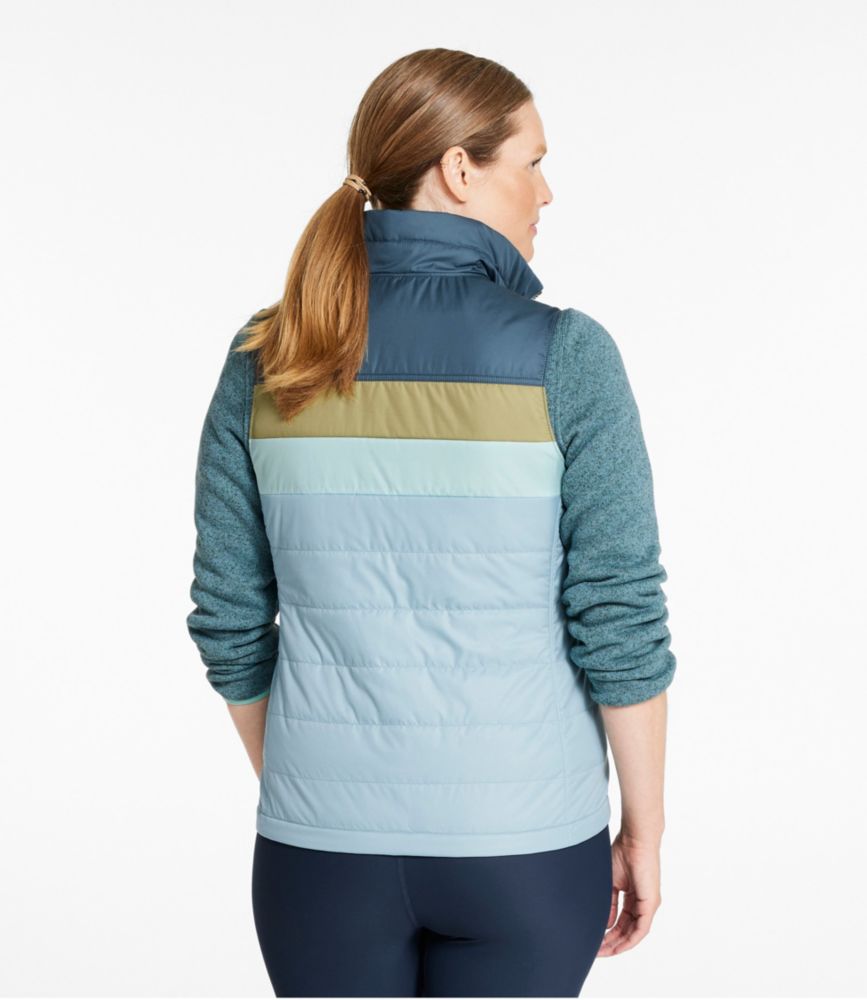 Women's Mountain Classic Puffer Vest, Colorblock, Sienna Brick/Adobe Red, small image number 3