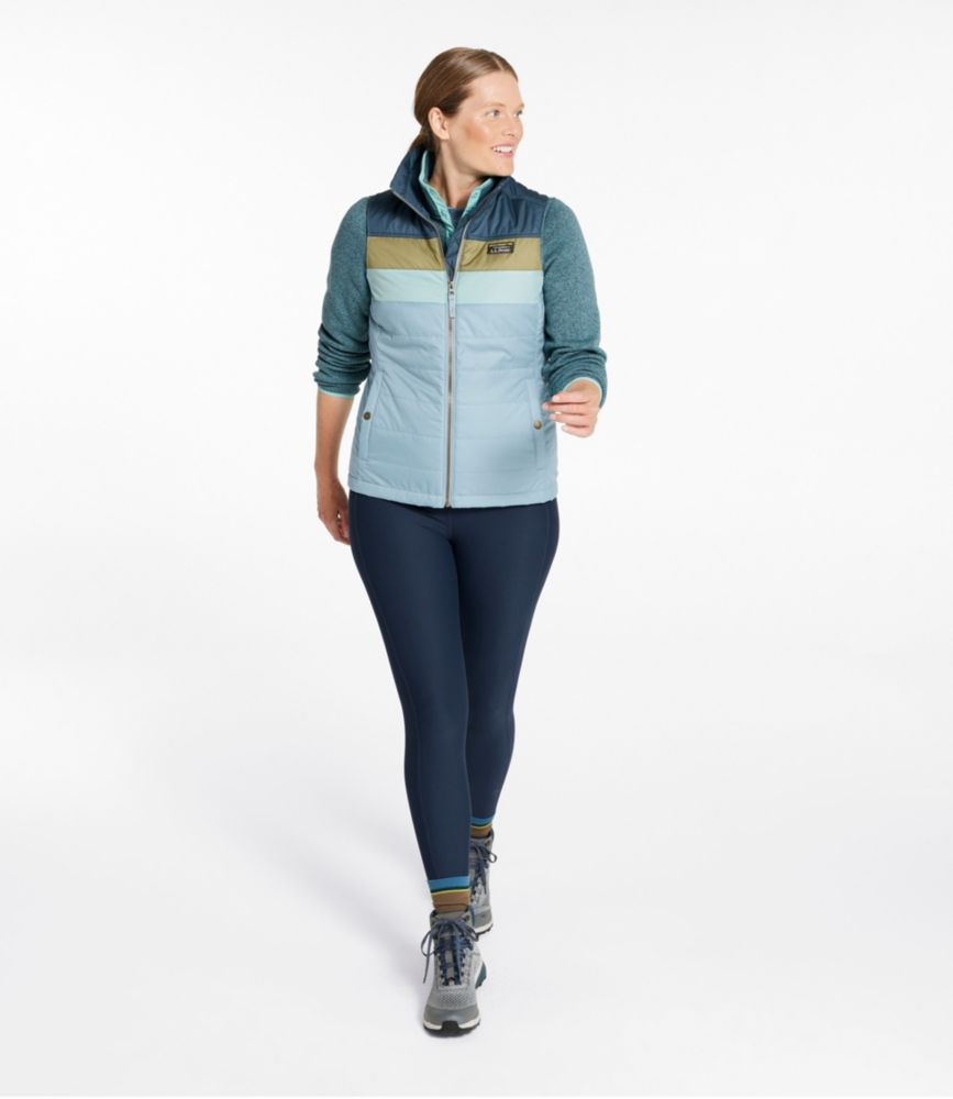 Women's Mountain Classic Puffer Vest, Colorblock, Shore/Paperwhite, small image number 4