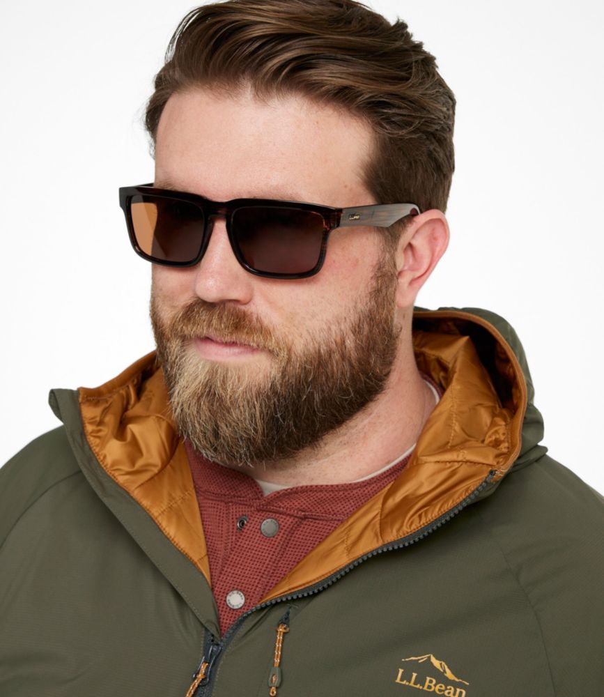 Adults' L.L.Bean Bruder Polarized Sunglasses, Matte Driftwood Gray/Smoke, small image number 5