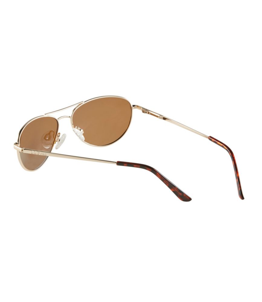 Adults' L.L.Bean Rye Polarized Sunglasses, Gold/Brown, small image number 4