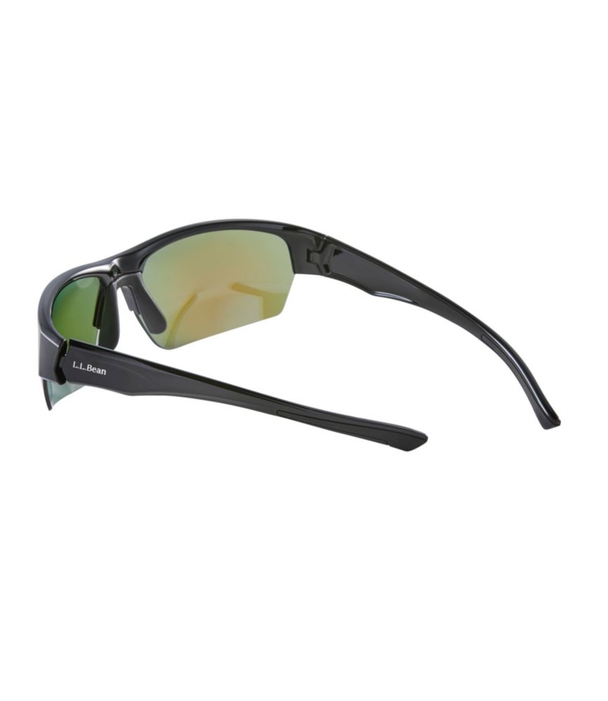 Adults' L.L.Bean Ridge Runner With Hydroglare Polarized Sunglasses, Matte Dark Demi/Smoke with Silver Mirror, small image number 4