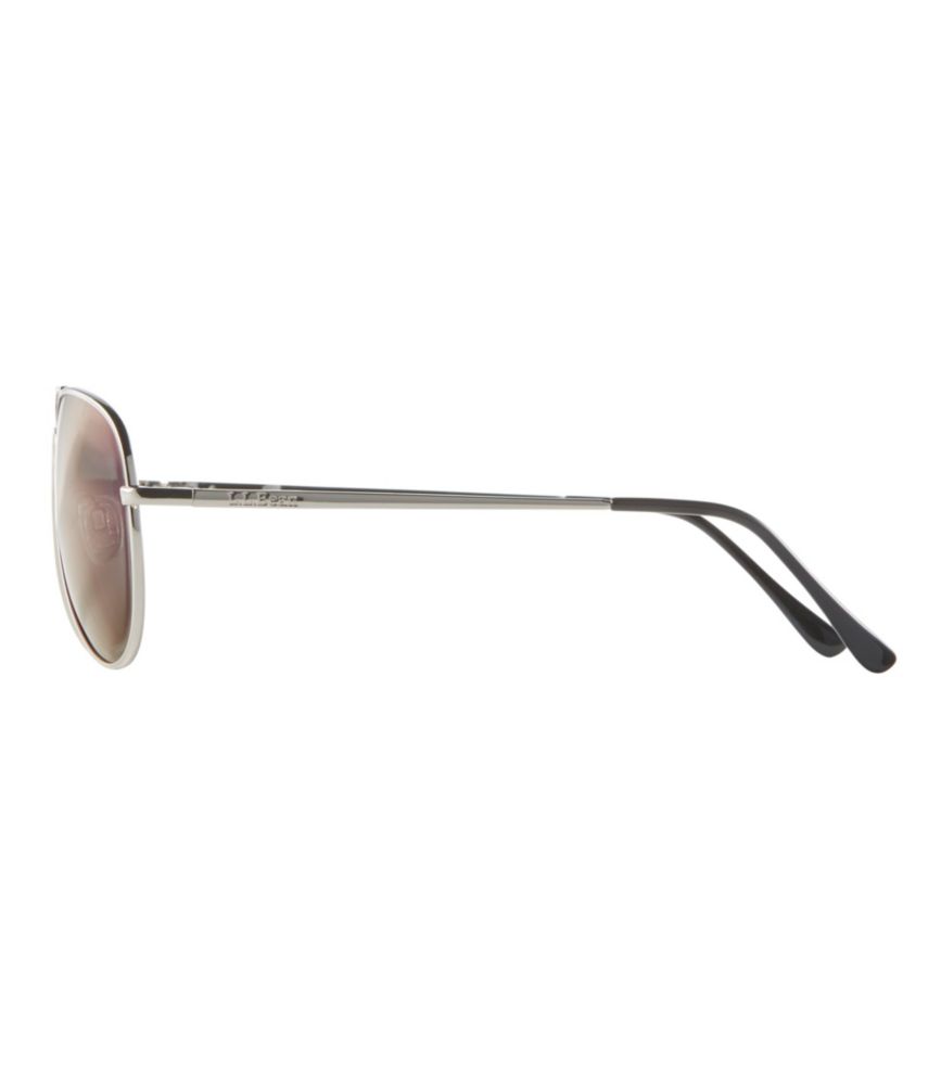 Adults' L.L.Bean Seapoint Polarized Sunglasses, Rose Gold/Brown with Rose Gold Mirror, small image number 3