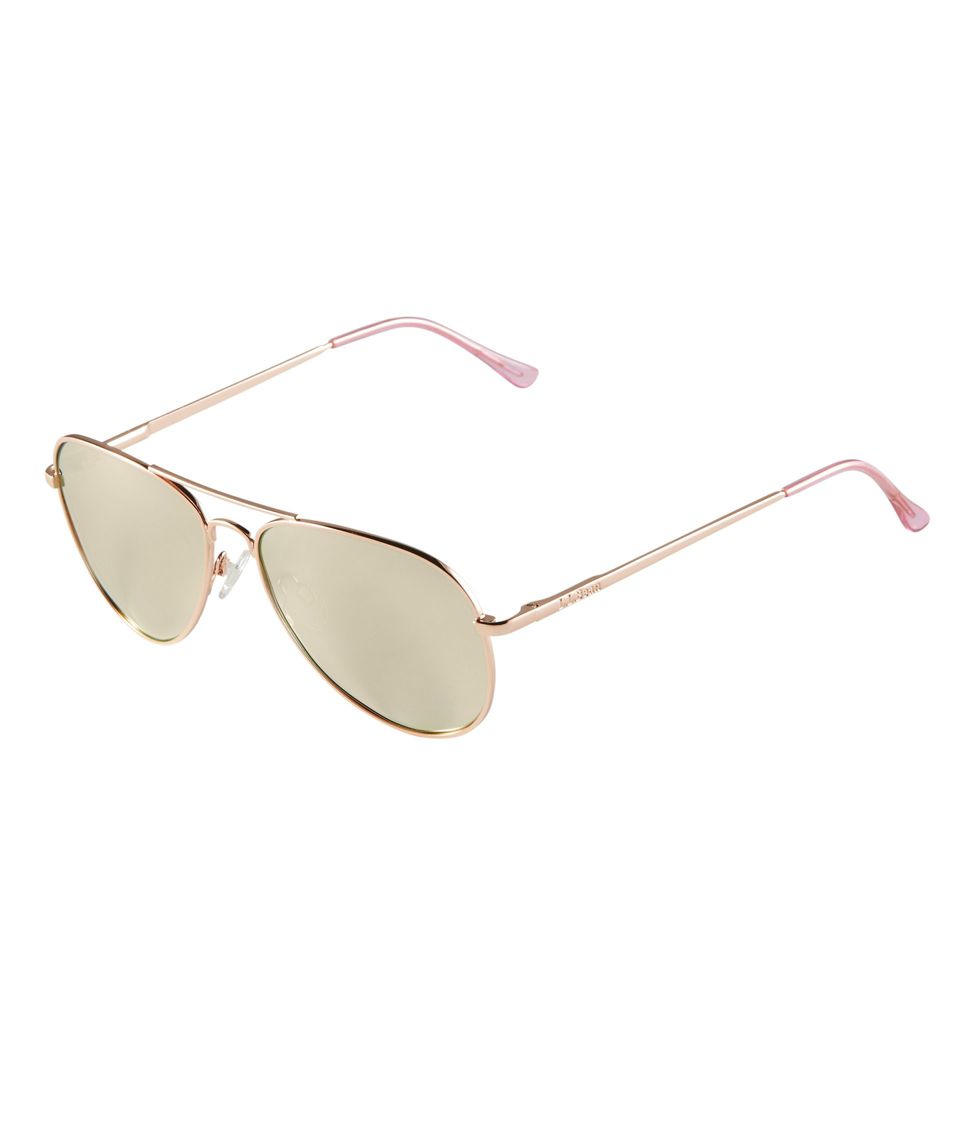 Adults' L.L.Bean Seapoint Polarized Sunglasses Rose Gold/Brown with Rose Gold Mirror
