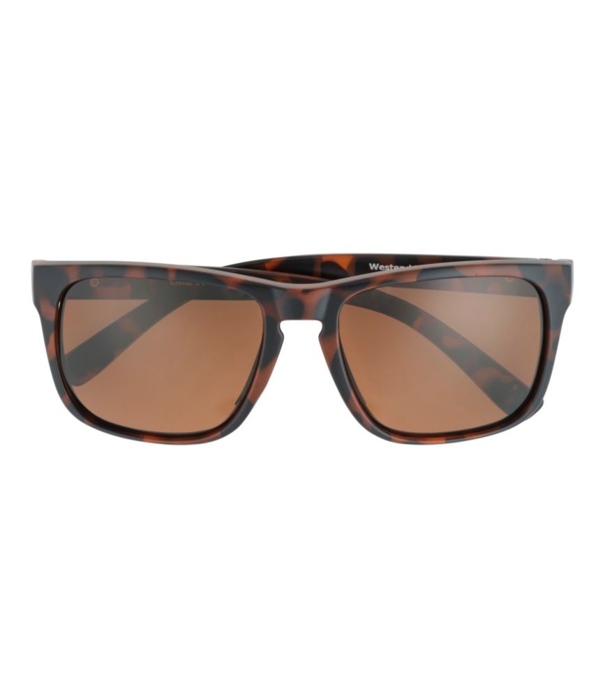 Adults' L.L.Bean Westend Polarized Sunglasses, Matte Driftwood Brown/Gray Silver Flash, small image number 2