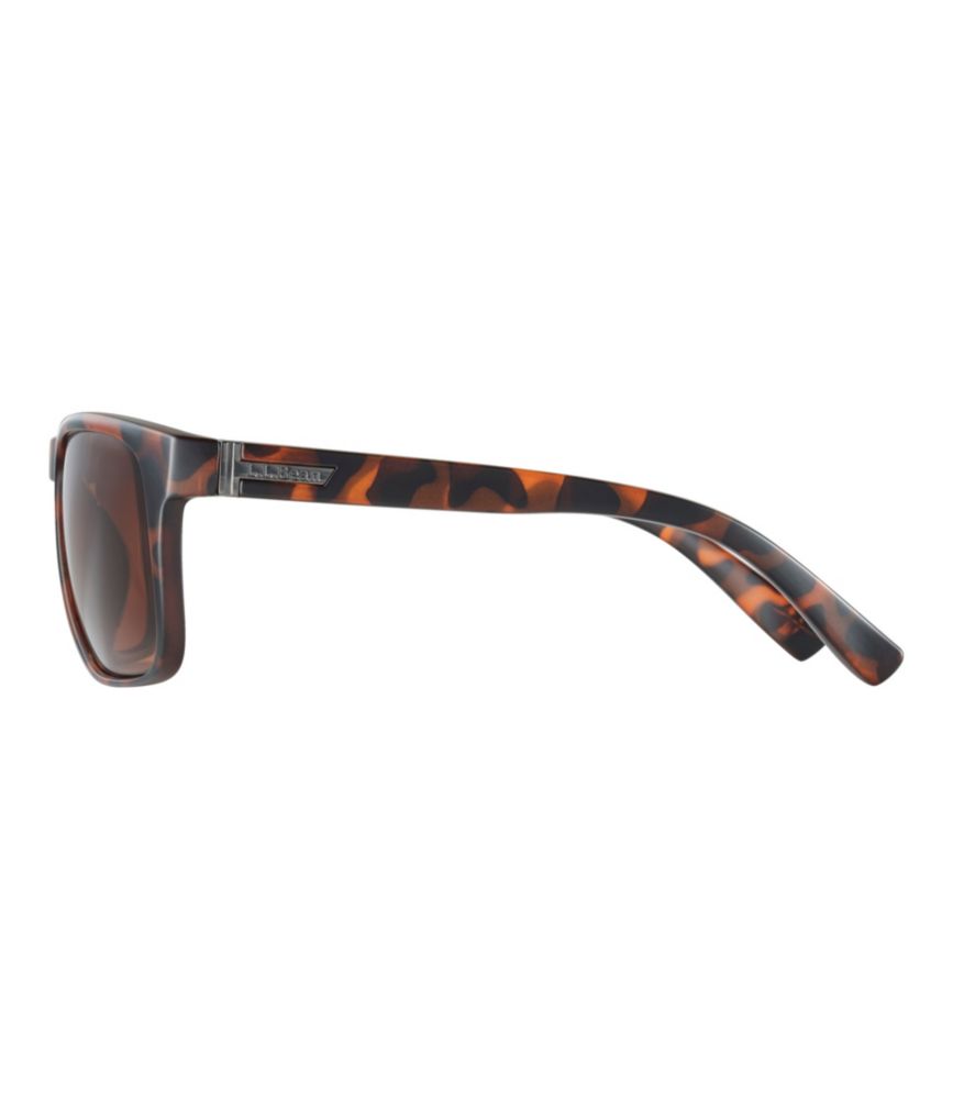 Adults' L.L.Bean Westend Polarized Sunglasses, Matte Driftwood Brown/Gray Silver Flash, small image number 3