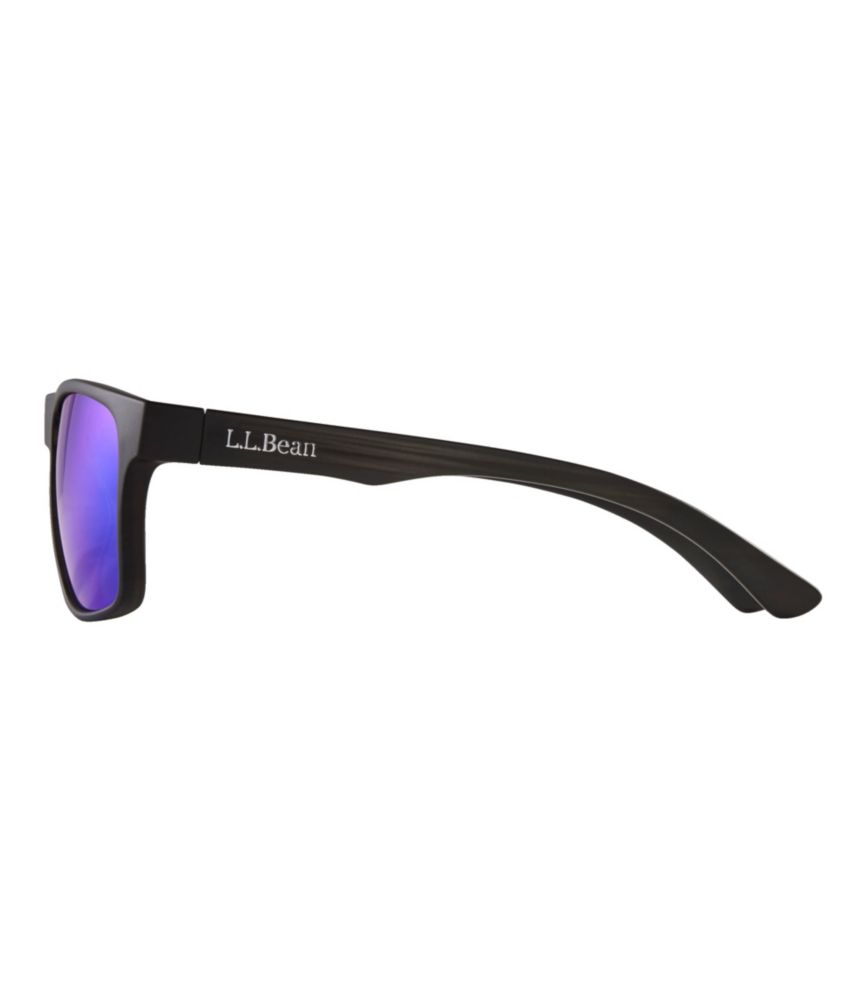 Adults' L.L.Bean Harborside With Hydroglare Polarized Sunglasses, MatteDriftwoodBrown/SmokeWithGreenMirror, small image number 3