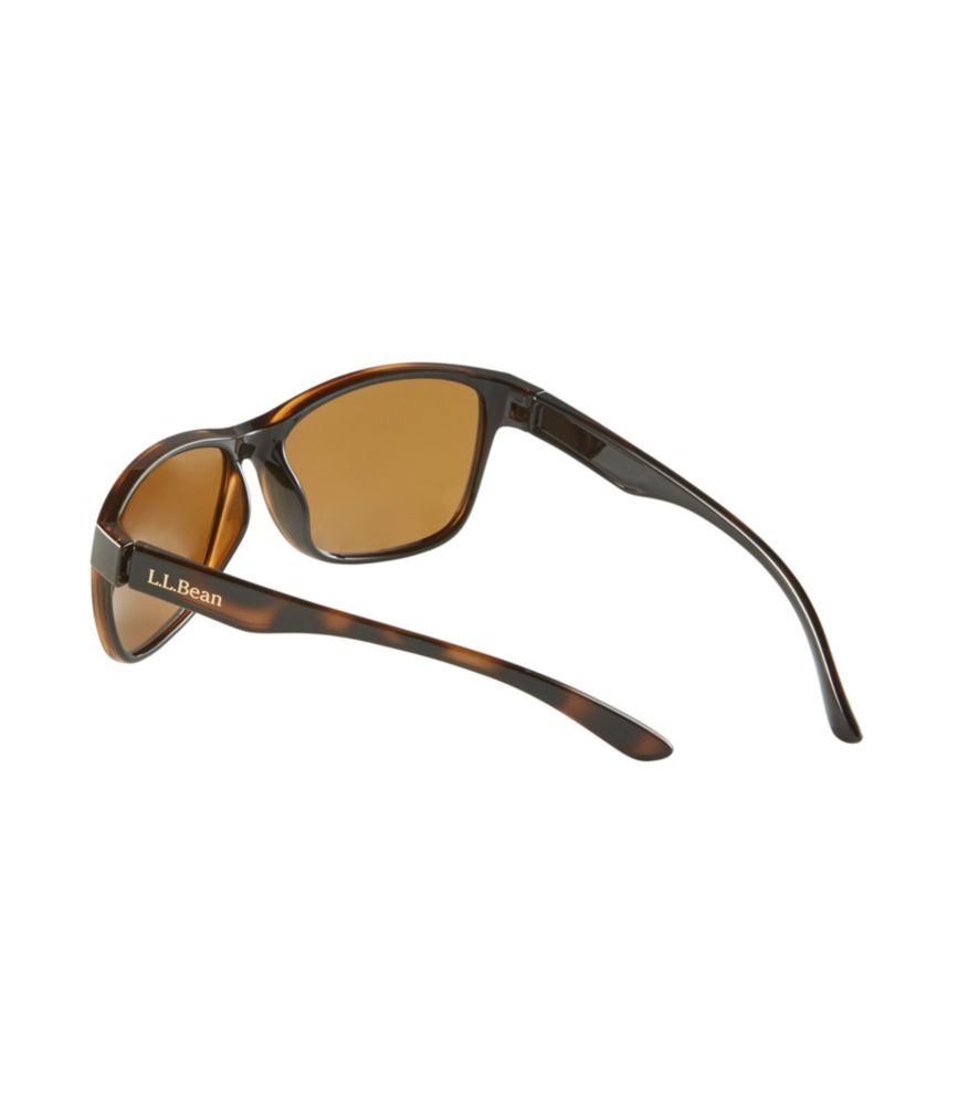 Women's L.L.Bean Rockland Polarized Sunglasses, Shiny Dark Demi/Brown, small image number 4