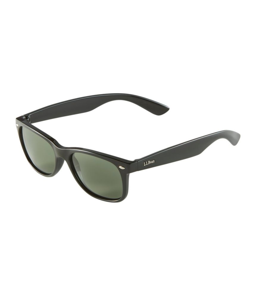 Adults' L.L.Bean C-Jay Polarized Sunglasses, Shiny Black/Gray, small image number 1