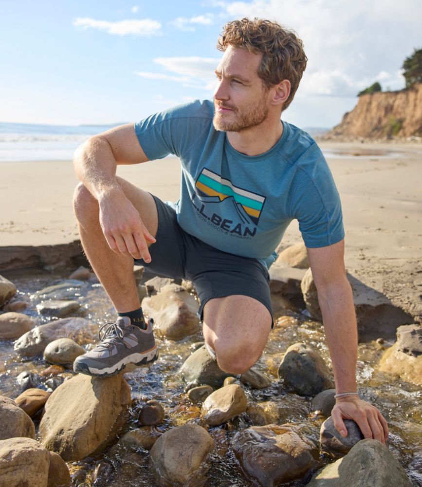 Men's Everyday SunSmart&reg; Tee, Short-Sleeve, Logo, Dark Charcoal/Peakscape, small image number 9