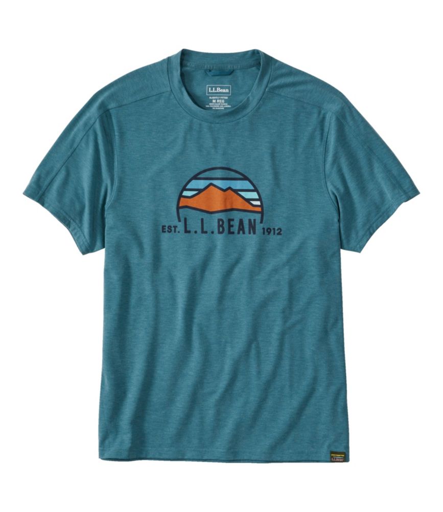Men's Everyday SunSmart® Tee, Short-Sleeve, Logo, Light Mahogany Outdoor, small image number 2