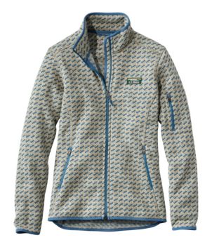 Women's L.L.Bean Sweater Fleece Full-Zip Jacket, Print