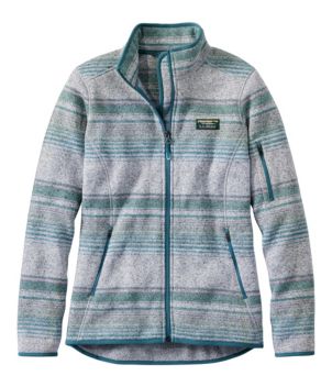 Women's L.L.Bean Sweater Fleece Full-Zip Jacket, Print