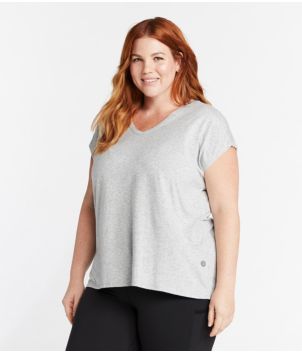 Women's Beyond Soft V-Neck Tee, Short Sleeve