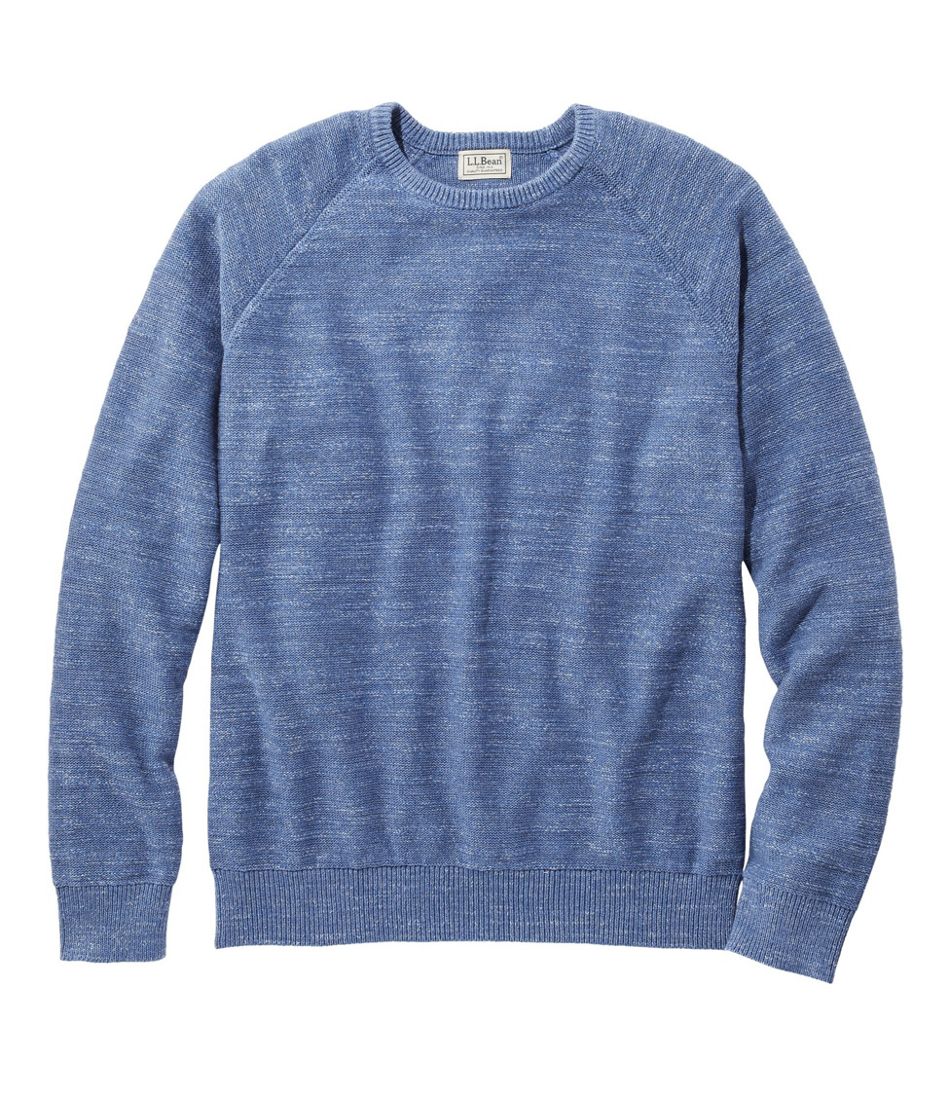 Men's Textured Organic Cotton Sweater, Crewneck | Sweaters at L.L.Bean