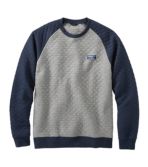 Men's Quilted Sweatshirt, Crewneck, Colorblock