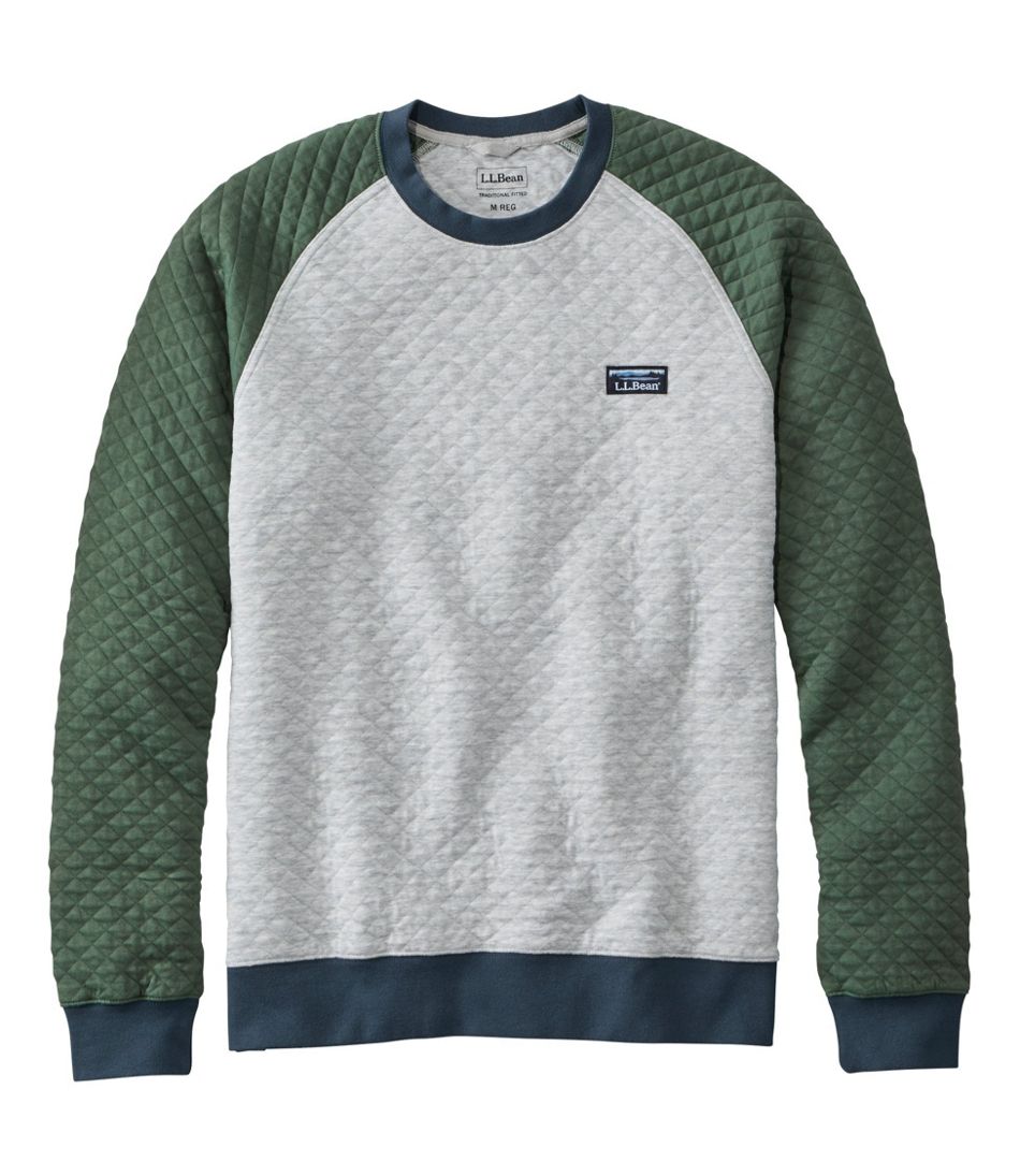 Men's Quilted Sweatshirt, Crewneck, Colorblock | Sweatshirts & Fleece at  L.L.Bean