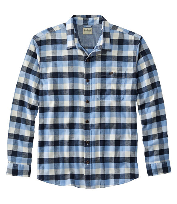 BeanFlex Flannel Shirt, Arctic Blue, large image number 0