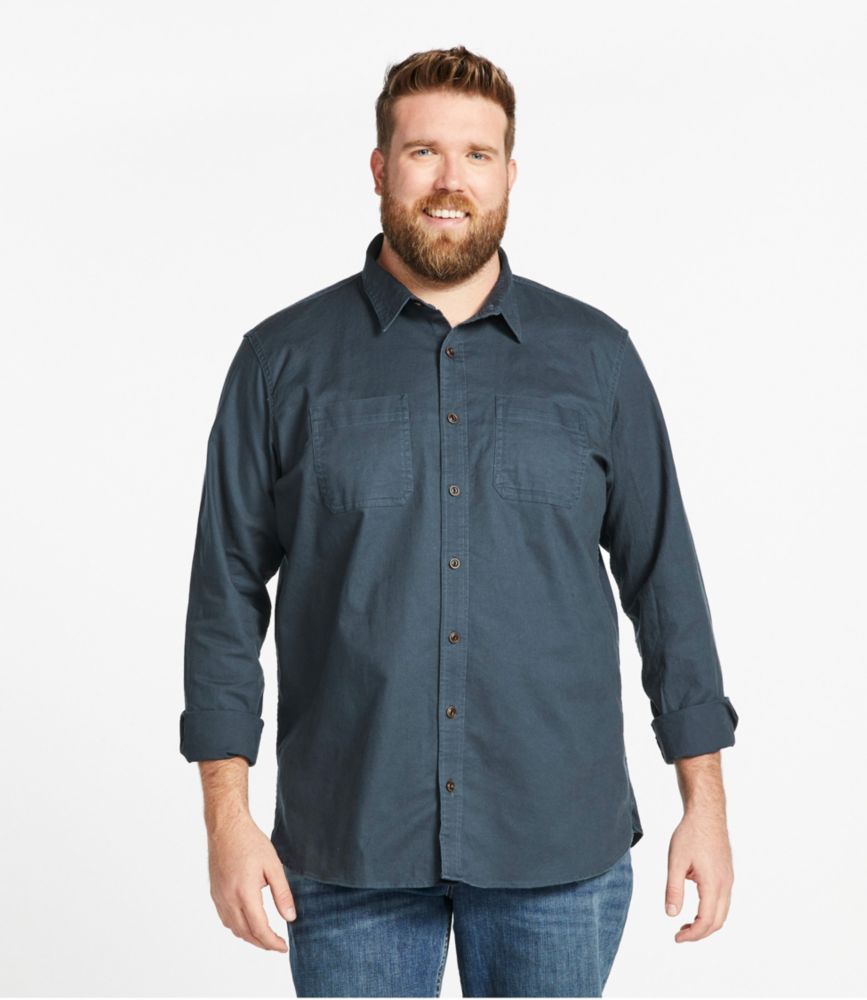 Men's BeanFlex® Twill Shirt, Traditional Untucked Fit, Long-Sleeve