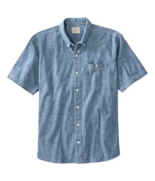 Men's Sunwashed Canvas Shirt, Traditional Fit Juniper Medium, Cotton | L.L.Bean, Regular