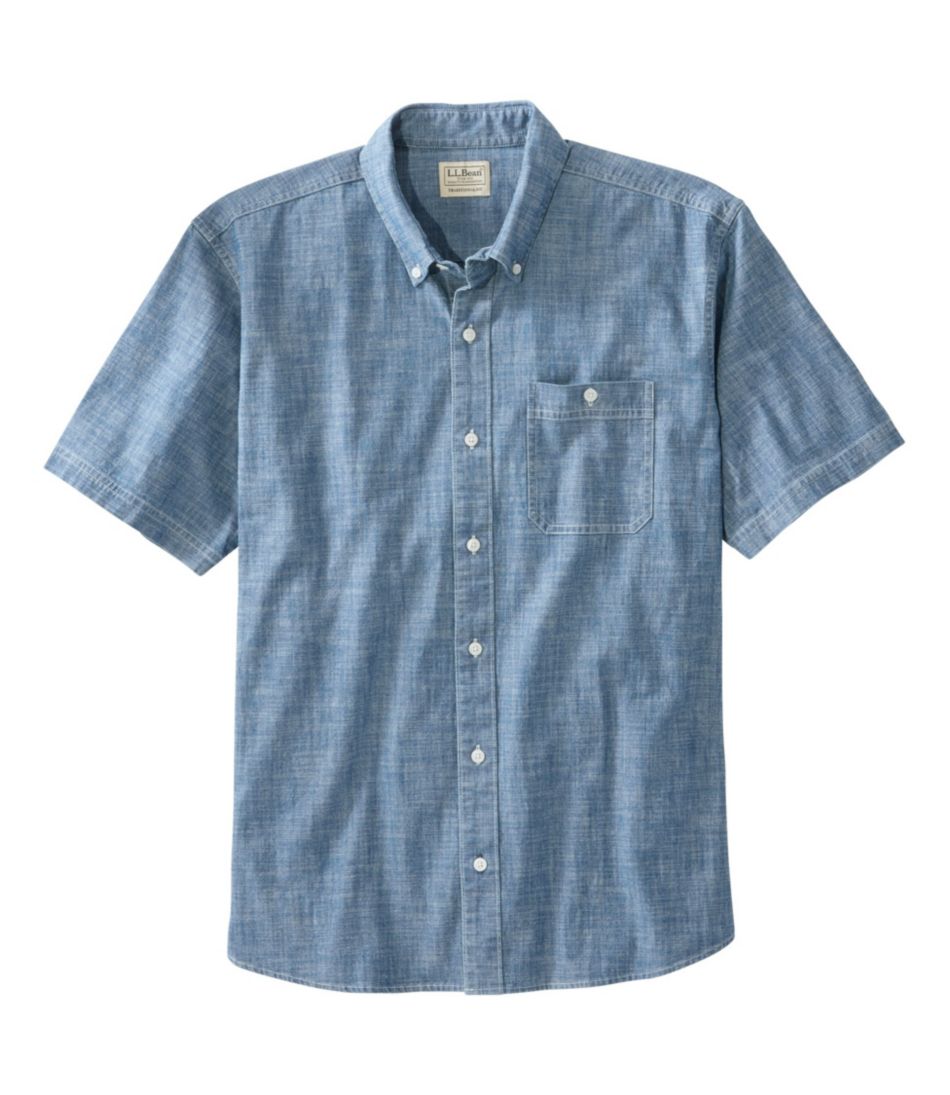 Regular-Fit Everyday Non-Stretch Chambray Shirt