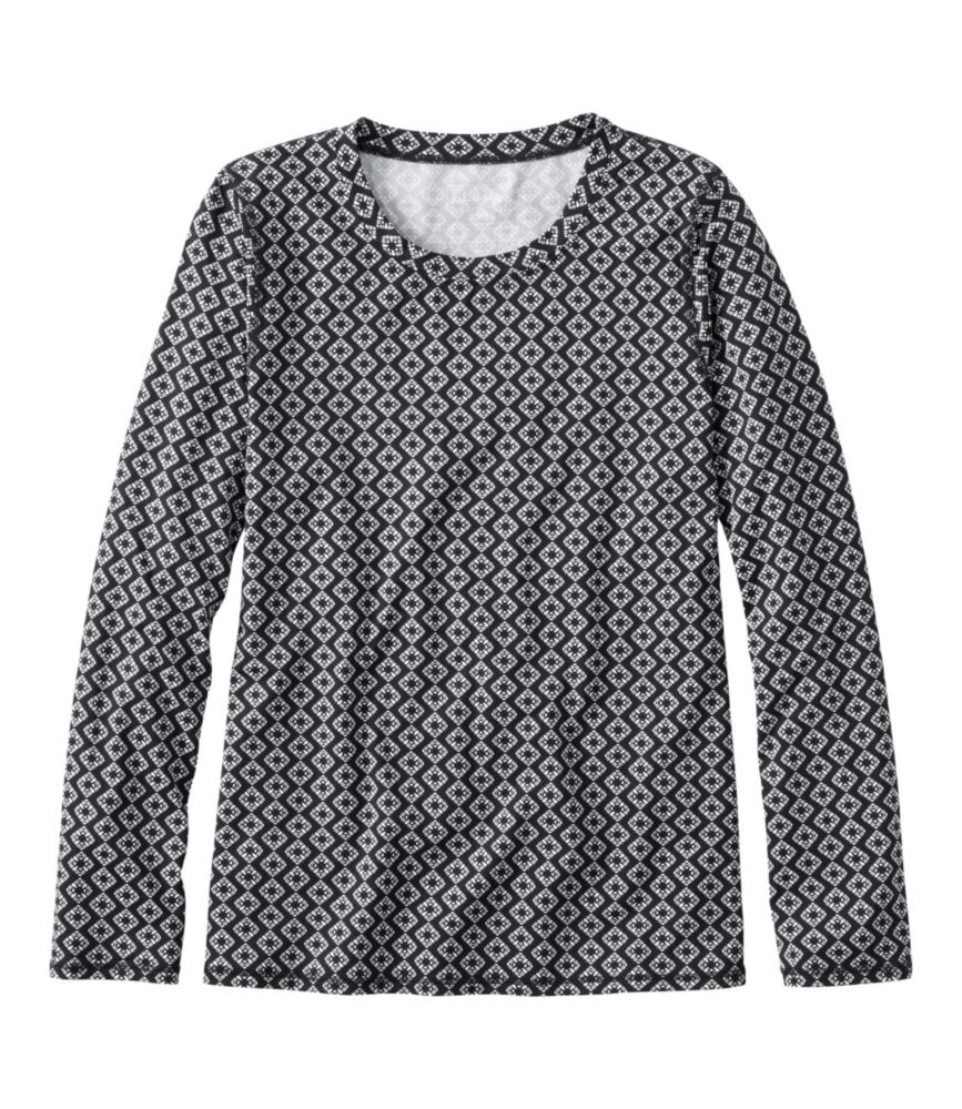 Women's SunSmart® UPF 50+ Sun Shirt, Print, Black Diamond, small image number 1