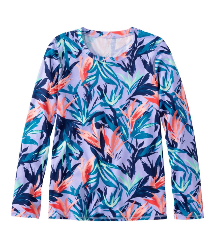 Women's SunSmart® UPF 50+ Sun Shirt, Print, French Lilac Feather Fern, small image number 1