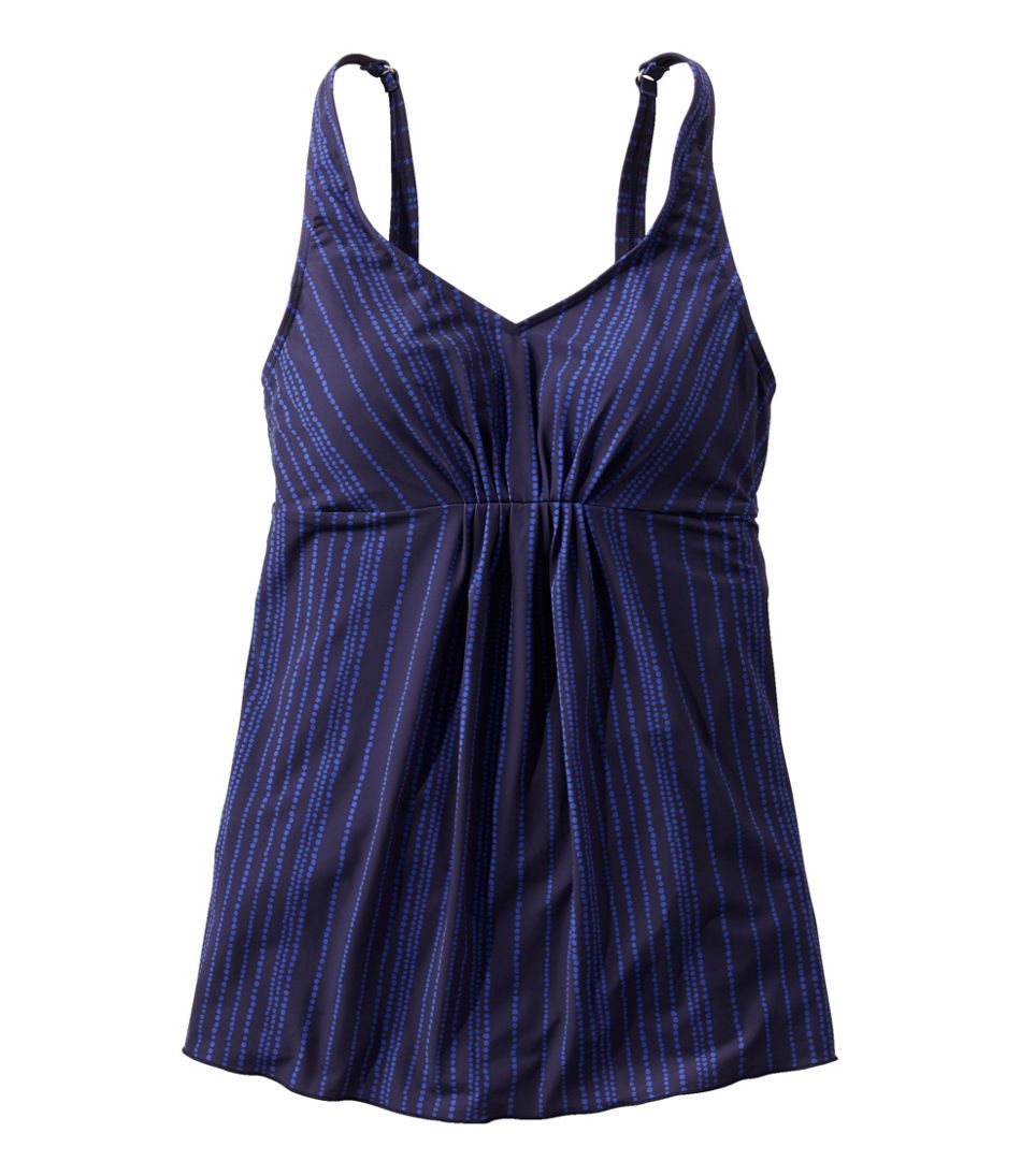 Women's Slimming Swimwear, Soft-Drape Tankini Print | Tops at L.L.Bean
