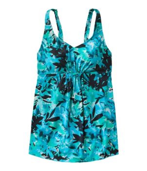 Women's Shaping Swimwear, Soft-Drape Tankini Top, Print