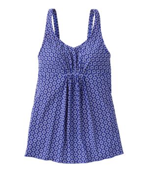Women's Shaping Swimwear, Soft-Drape Tankini Top Print
