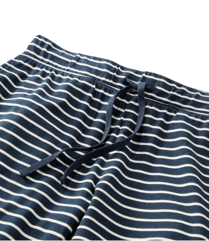 Women's Super-Soft Shrink-Free Button Front Pajama Set, Stripe, Brightwater Blue Stripe, small image number 4
