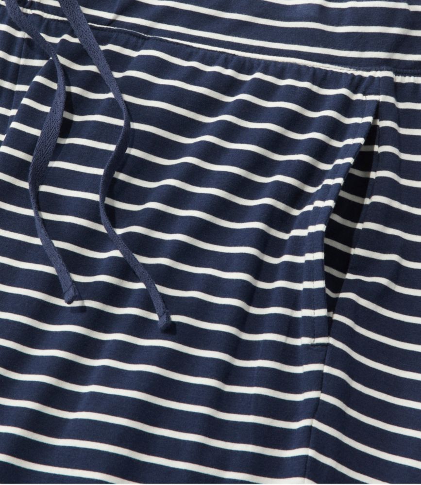 Women's Super-Soft Shrink-Free Button Front Pajama Set, Stripe, Brightwater Blue Stripe, small image number 5