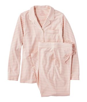Women's Super-Soft Shrink-Free Button Front Pajama Set, Stripe