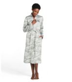 Women's Lightweight Sweater Fleece Wrap Robe, Print