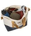 L.L.Bean Nor'Easter Tote Bag, Classic Navy/Burgundy/Canyon Khaki, small image number 3