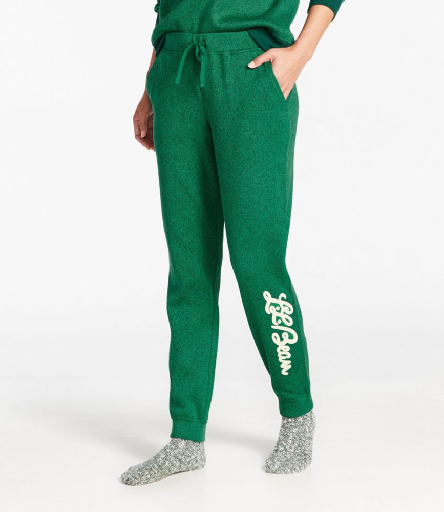 Women's Lightweight Sweater Fleece Pants, Print, , small image number 1