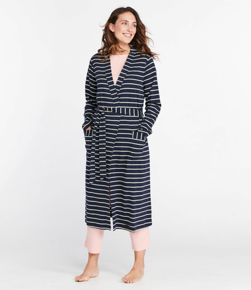 Women's Supima Robe, Stripe Sleepwear at L.L.Bean