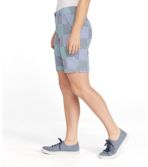 Women's Lakewashed Chino Shorts, Bermuda Seersucker Patchwork